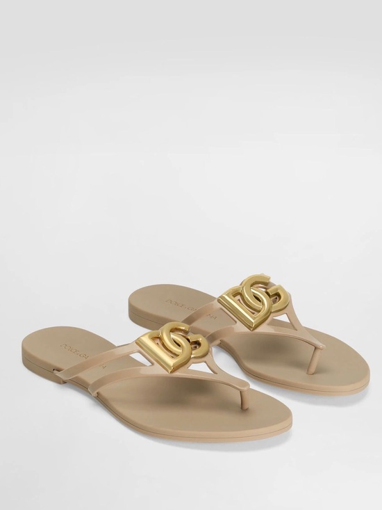 Dolce & Gabbana Shoes - Dolce and Gabbana Rubber beachwear slides with logo